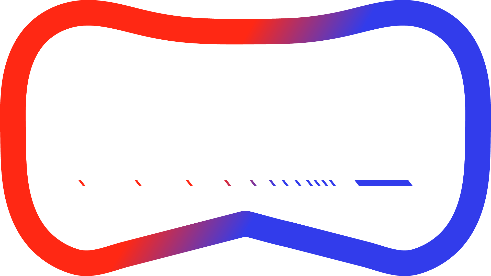PCL logo, Basic outline of a VR headset with the letters PCL inside the outline